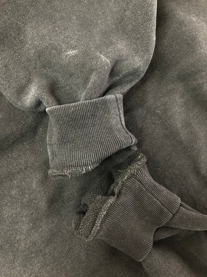 【中古品】【メンズ】 HUF ハフ SMALL LOGO HALF ZIP PULLOVER HOODIE スモール ロゴ ハーフジップ プルオーバー フーディー パーカー トップス 142-260611-rt-18-tagh サイズ：M カラー：ブラック 万代Net店
