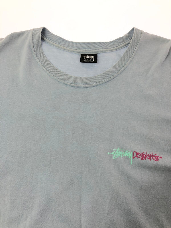 【中古品】【メンズ】 STUSSY ステューシー POSITIVE VIBRATION TEE ポジティブ バイブレーション Tシャツ トップス 142-260611-rt-23-tagh サイズ：L カラー：ブルー 万代Net店