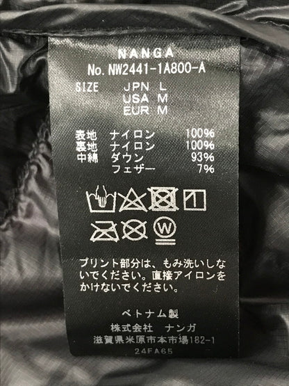 【中古品】【メンズ】 NANGA ナンガ MOUNTAIN LODGE DOWN JACKET NW2441-1A800-A マウンテン ロッジ ダウン ジャケット アウター 144-260704-rt-07-tag サイズ：L カラー：ブラック 万代Net店