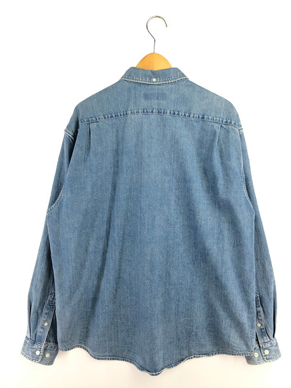 【中古品】【メンズ】 SUPREME シュプリーム 23FW SMALL BOX DENIM SHIRT スモール ボックス デニム シャツ 長袖シャツ トップス 149-260610-rt-05-tagh サイズ：L カラー：インディゴ 万代Net店