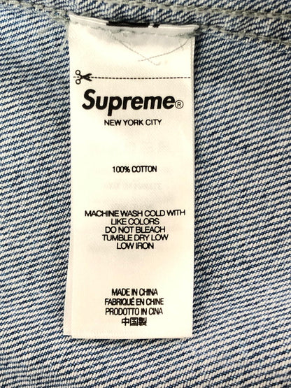 【中古品】【メンズ】 SUPREME シュプリーム 23FW SMALL BOX DENIM SHIRT スモール ボックス デニム シャツ 長袖シャツ トップス 149-260610-rt-05-tagh サイズ：L カラー：インディゴ 万代Net店