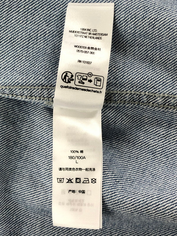 【中古品】【メンズ】 SUPREME シュプリーム 23FW SMALL BOX DENIM SHIRT スモール ボックス デニム シャツ 長袖シャツ トップス 149-260610-rt-05-tagh サイズ：L カラー：インディゴ 万代Net店