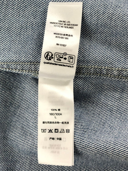 【中古品】【メンズ】 SUPREME シュプリーム 23FW SMALL BOX DENIM SHIRT スモール ボックス デニム シャツ 長袖シャツ トップス 149-260610-rt-05-tagh サイズ：L カラー：インディゴ 万代Net店