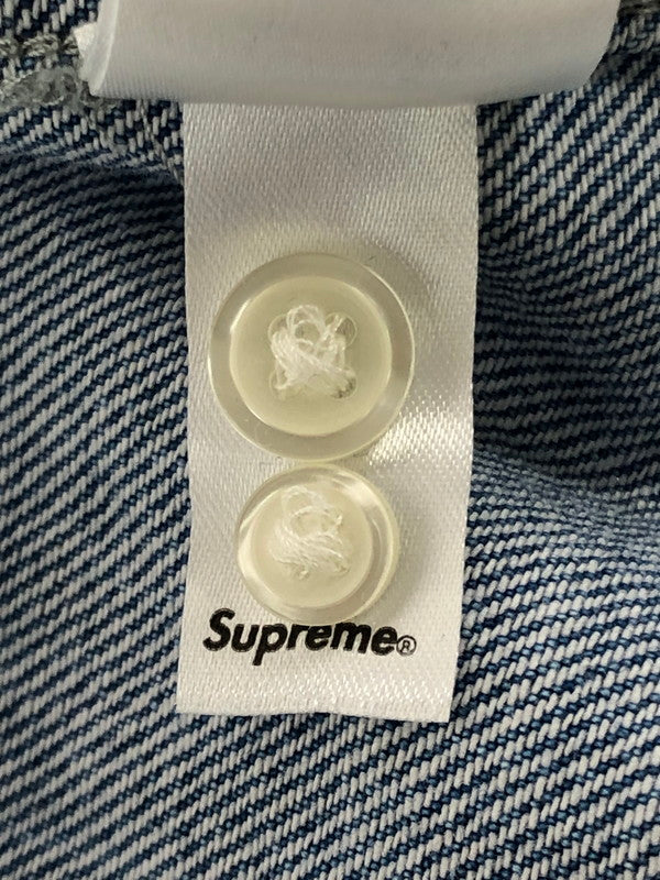 【中古品】【メンズ】 SUPREME シュプリーム 23FW SMALL BOX DENIM SHIRT スモール ボックス デニム シャツ 長袖シャツ トップス 149-260610-rt-05-tagh サイズ：L カラー：インディゴ 万代Net店