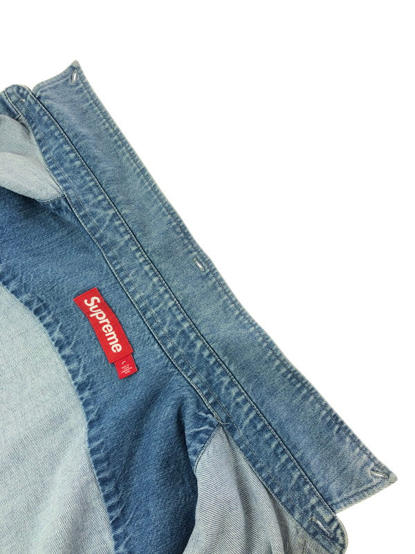 【中古品】【メンズ】 SUPREME シュプリーム 23FW SMALL BOX DENIM SHIRT スモール ボックス デニム シャツ 長袖シャツ トップス 149-260610-rt-05-tagh サイズ：L カラー：インディゴ 万代Net店