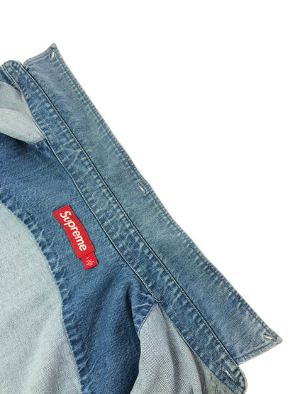 【中古品】【メンズ】 SUPREME シュプリーム 23FW SMALL BOX DENIM SHIRT スモール ボックス デニム シャツ 長袖シャツ トップス 149-260610-rt-05-tagh サイズ：L カラー：インディゴ 万代Net店