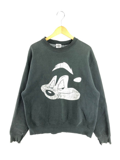 【現状渡し品】【メンズ】 ACME CLOTHING アクメ クロージング × WARNER BROS ワーナー ブラザーズ 90's PEPE LE PEW SWEATSHIRT スウェットシャツ 146-260611-rt-28-tagh サイズ：不明 下記参照 カラー：ブラック 万代Net店