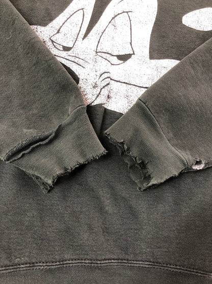 【現状渡し品】【メンズ】 ACME CLOTHING アクメ クロージング × WARNER BROS ワーナー ブラザーズ 90's PEPE LE PEW SWEATSHIRT スウェットシャツ 146-260611-rt-28-tagh サイズ：不明 下記参照 カラー：ブラック 万代Net店