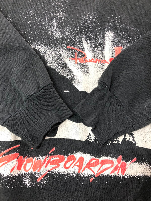 【中古品】【メンズ】 PANAMA JACK パナマ ジャック SNOW BOADIN SWEATSHIRT スノーボード スウェット シャツ トレーナー 146-260611-rt-29-tagh サイズ：ONE SIZE カラー：ブラック 万代Net店