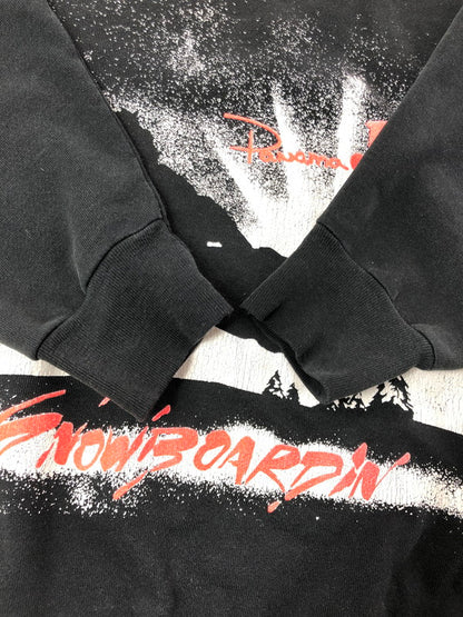 【中古品】【メンズ】 PANAMA JACK パナマ ジャック SNOW BOADIN SWEATSHIRT スノーボード スウェット シャツ トレーナー 146-260611-rt-29-tagh サイズ：ONE SIZE カラー：ブラック 万代Net店