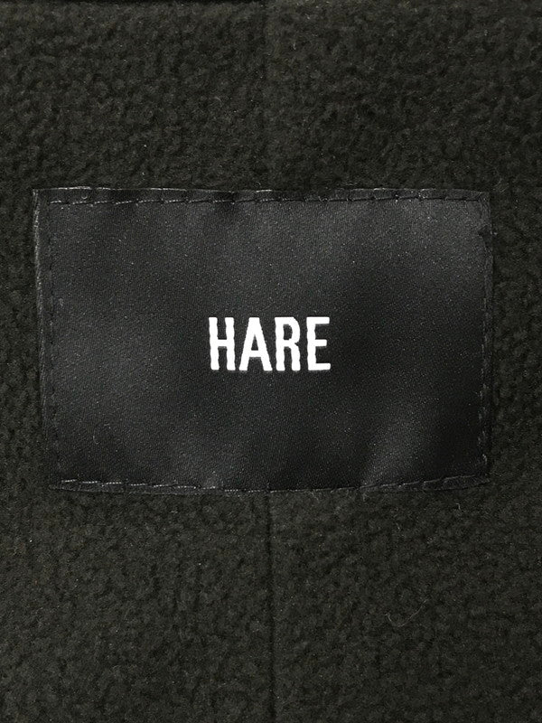 【中古美品】【メンズ】 HARE ハレ DW ST TRACKER JACKET HA030034ST ダブルウィーブ ストライプ トラッカージャケット ライトアウター 147-260707-na-06-tagh サイズ：F カラー：ブラック 万代Net店