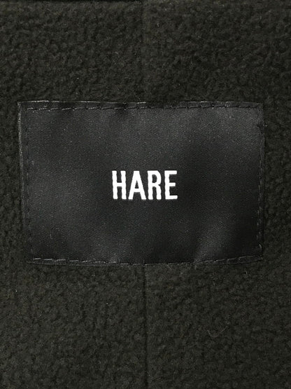 【中古美品】【メンズ】 HARE ハレ DW ST TRACKER JACKET HA030034ST ダブルウィーブ ストライプ トラッカージャケット ライトアウター 147-260707-na-06-tagh サイズ：F カラー：ブラック 万代Net店