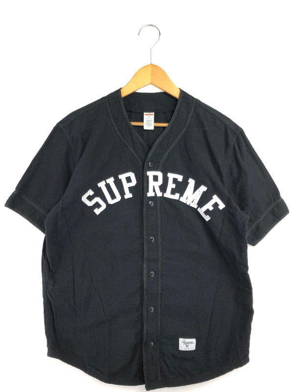 【現状渡し品】【メンズ】 SUPREME シュプリーム BASEBALL GAME SHIRT ベースボール ゲーム シャツ トップス 149-260610-rt-04-tagh サイズ：M カラー：ブラック 万代Net店