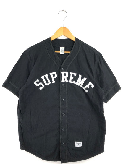 【現状渡し品】【メンズ】 SUPREME シュプリーム BASEBALL GAME SHIRT ベースボール ゲーム シャツ トップス 149-260610-rt-04-tagh サイズ：M カラー：ブラック 万代Net店