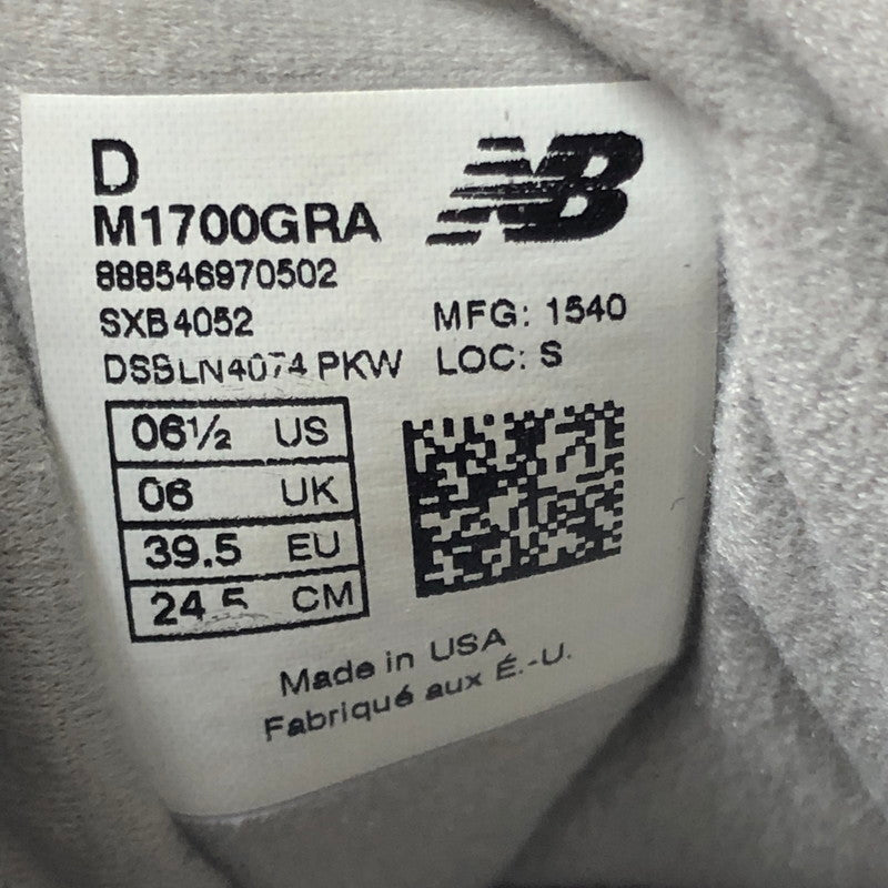 【ジャンク品】【メンズ】 NEW BALANCE ニューバランス M1700GRA USA製 スニーカー 靴 166-260612-na-10-tagh サイズ：24.5cm US 6 1/2 カラー：GRAY/NAVY 万代Net店