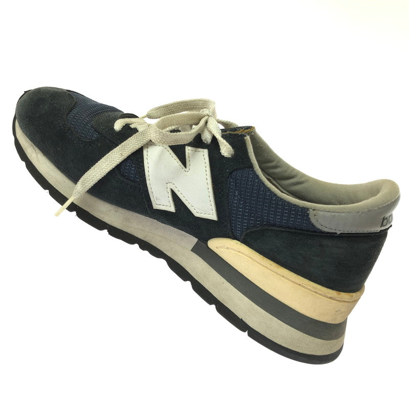 【現状渡し品】【メンズ】 NEW BALANCE ニューバランス M990N USA製 スニーカー 靴 162-260612-na-08-tagh サイズ：25cm US 7 カラー：NAVY 万代Net店