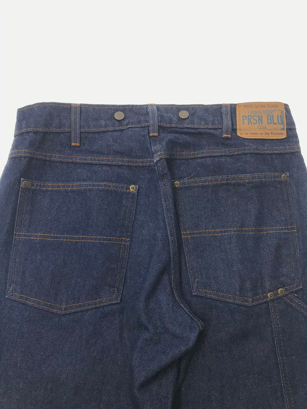 【中古品】【メンズ】 PRISON BLUES プリズン ブルース DOUBLE KNEE PAINTER DENIM PANTS ダブルニー ペインター デニム パンツ 156-260607-rt-16-tagh サイズ：W36 カラー：インディゴ 万代Net店