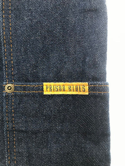 【中古品】【メンズ】 PRISON BLUES プリズン ブルース DOUBLE KNEE PAINTER DENIM PANTS ダブルニー ペインター デニム パンツ 156-260607-rt-16-tagh サイズ：W36 カラー：インディゴ 万代Net店