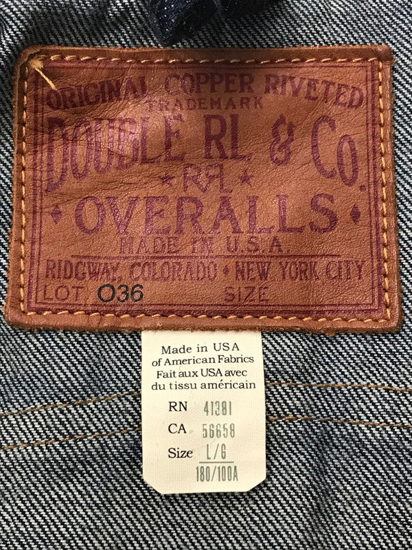 【中古品】【メンズ】 RRL ダブルアールエル LOT 036 DENIM JACKET USA製 デニムジャケット ライトアウター 145-260621-na-08-tagh サイズ：L カラー：インディゴ 万代Net店