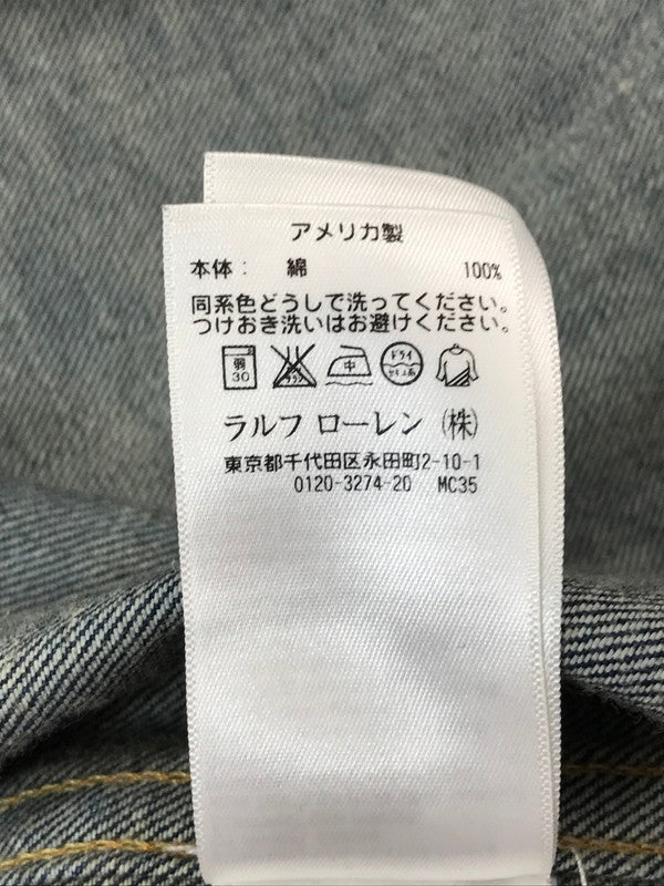 【中古品】【メンズ】 RRL ダブルアールエル LOT 036 DENIM JACKET USA製 デニムジャケット ライトアウター 145-260621-na-08-tagh サイズ：L カラー：インディゴ 万代Net店