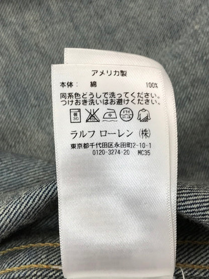 【中古品】【メンズ】 RRL ダブルアールエル LOT 036 DENIM JACKET USA製 デニムジャケット ライトアウター 145-260621-na-08-tagh サイズ：L カラー：インディゴ 万代Net店