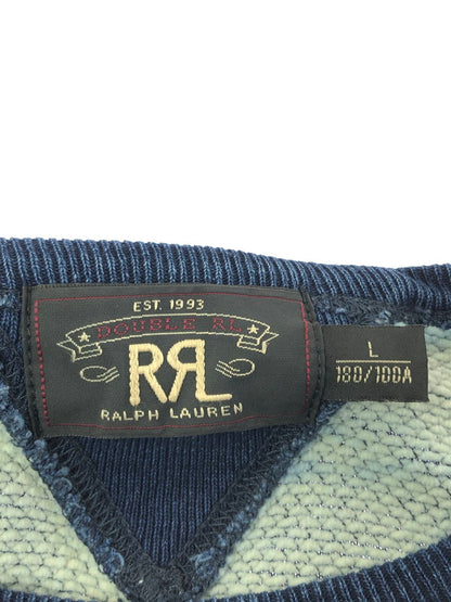 【中古品】【メンズ】 RRL ダブルアールエル SWEATSHIRT 782507594001 両V スウェット シャツ トレーナー トップス 145-260607-rt-25-tagh サイズ：L カラー：ブルー 万代Net店