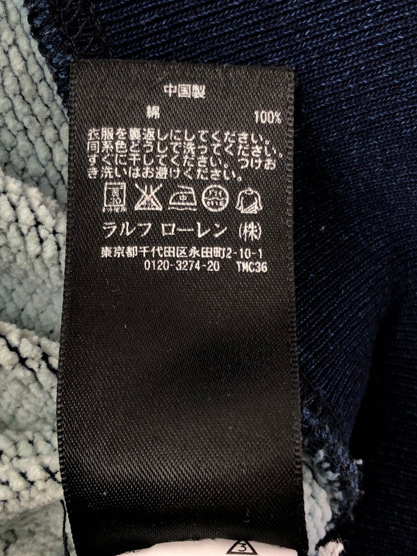 【中古品】【メンズ】 RRL ダブルアールエル SWEATSHIRT 782507594001 両V スウェット シャツ トレーナー トップス 145-260607-rt-25-tagh サイズ：L カラー：ブルー 万代Net店