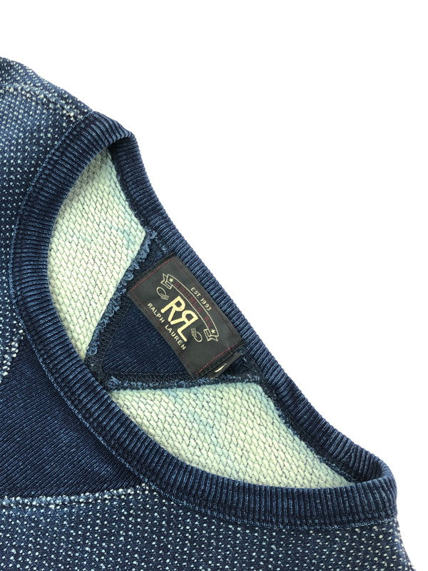 【中古品】【メンズ】 RRL ダブルアールエル SWEATSHIRT 782507594001 両V スウェット シャツ トレーナー トップス 145-260607-rt-25-tagh サイズ：L カラー：ブルー 万代Net店