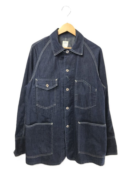 【中古品】【メンズ】 POST O'ALLS ポストオーバーオールズ DENIM COVERALLS USA製 デニム カバーオール ライトアウター 145-260621-na-09-tagh サイズ：M カラー：インディゴ 万代Net店