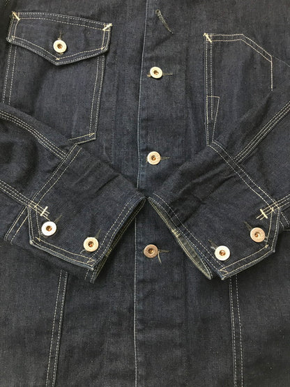 【中古品】【メンズ】 POST O'ALLS ポストオーバーオールズ DENIM COVERALLS USA製 デニム カバーオール ライトアウター 145-260621-na-09-tagh サイズ：M カラー：インディゴ 万代Net店
