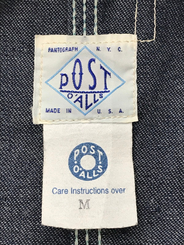 【中古品】【メンズ】 POST O'ALLS ポストオーバーオールズ DENIM COVERALLS USA製 デニム カバーオール ライトアウター 145-260621-na-09-tagh サイズ：M カラー：インディゴ 万代Net店