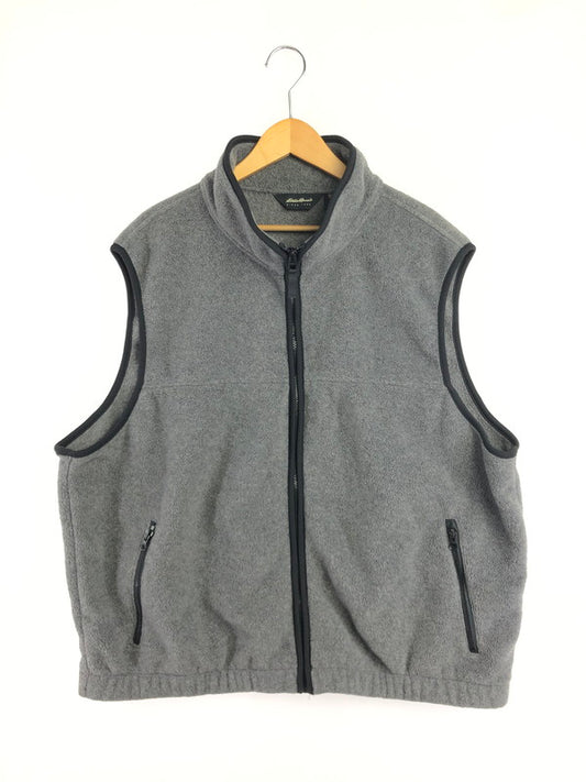 【中古品】【メンズ】 EDDIE BAUER エディー バウアー 90's POLARTEC FLEECE VEST 90年代 ポーラテック フリース ベスト 黒タグ メキシコ製 146-260611-rt-11-tagh サイズ：XXL カラー：グレー 万代Net店