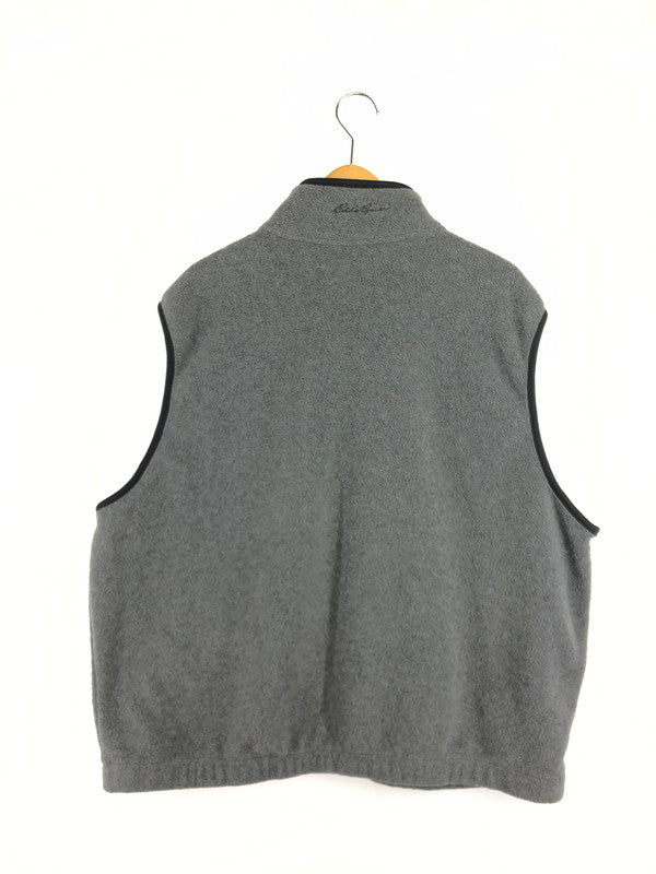 【中古品】【メンズ】 EDDIE BAUER エディー バウアー 90's POLARTEC FLEECE VEST 90年代 ポーラテック フリース ベスト 黒タグ メキシコ製 146-260611-rt-11-tagh サイズ：XXL カラー：グレー 万代Net店