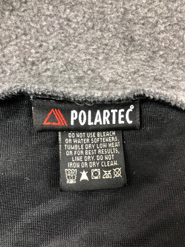 【中古品】【メンズ】 EDDIE BAUER エディー バウアー 90's POLARTEC FLEECE VEST 90年代 ポーラテック フリース ベスト 黒タグ メキシコ製 146-260611-rt-11-tagh サイズ：XXL カラー：グレー 万代Net店