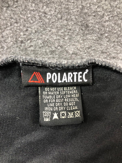 【中古品】【メンズ】 EDDIE BAUER エディー バウアー 90's POLARTEC FLEECE VEST 90年代 ポーラテック フリース ベスト 黒タグ メキシコ製 146-260611-rt-11-tagh サイズ：XXL カラー：グレー 万代Net店