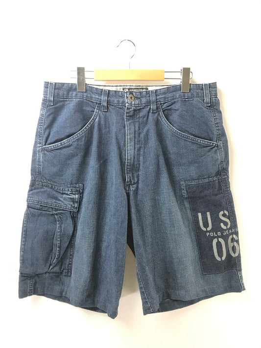 【中古品】【メンズ】 POLO JEANS COMPANY ポロジーンズ カンパニー CARGO DENIM SHORTS カーゴデニム ショート パンツ メキシコ製 ボトムス 157-260607-rt-15-tagh サイズ：34 カラー：インディゴ 万代Net店