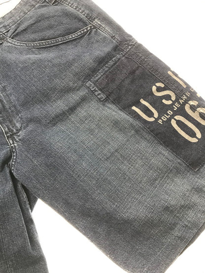 【中古品】【メンズ】 POLO JEANS COMPANY ポロジーンズ カンパニー CARGO DENIM SHORTS カーゴデニム ショート パンツ メキシコ製 ボトムス 157-260607-rt-15-tagh サイズ：34 カラー：インディゴ 万代Net店