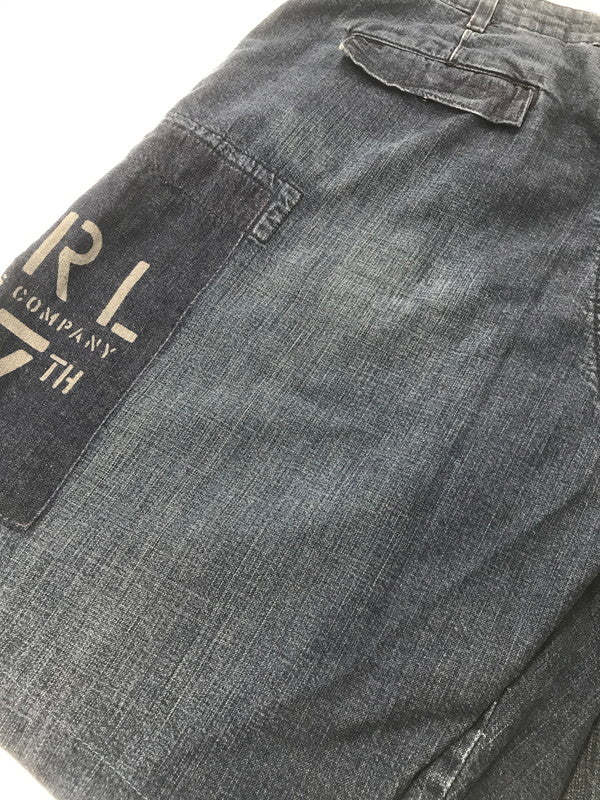 【中古品】【メンズ】 POLO JEANS COMPANY ポロジーンズ カンパニー CARGO DENIM SHORTS カーゴデニム ショート パンツ メキシコ製 ボトムス 157-260607-rt-15-tagh サイズ：34 カラー：インディゴ 万代Net店