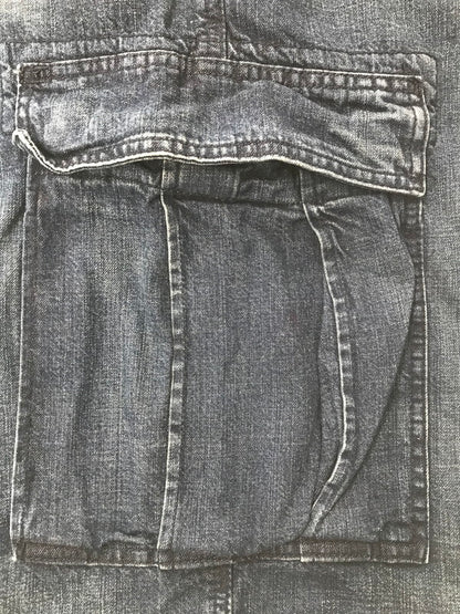 【中古品】【メンズ】 POLO JEANS COMPANY ポロジーンズ カンパニー CARGO DENIM SHORTS カーゴデニム ショート パンツ メキシコ製 ボトムス 157-260607-rt-15-tagh サイズ：34 カラー：インディゴ 万代Net店