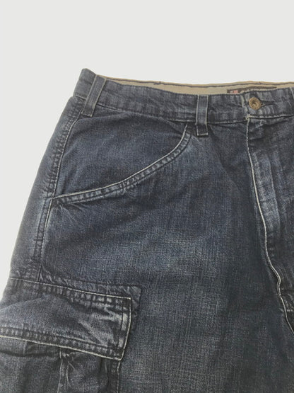 【中古品】【メンズ】 POLO JEANS COMPANY ポロジーンズ カンパニー CARGO DENIM SHORTS カーゴデニム ショート パンツ メキシコ製 ボトムス 157-260607-rt-15-tagh サイズ：34 カラー：インディゴ 万代Net店