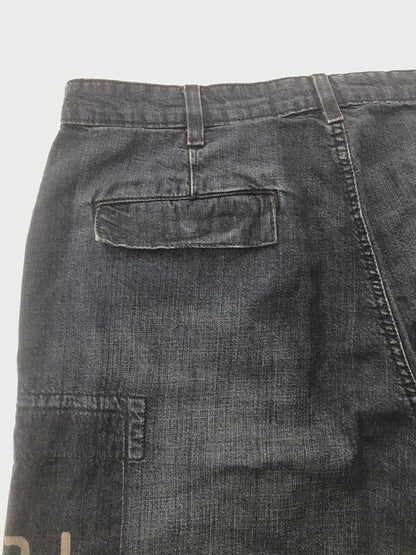 【中古品】【メンズ】 POLO JEANS COMPANY ポロジーンズ カンパニー CARGO DENIM SHORTS カーゴデニム ショート パンツ メキシコ製 ボトムス 157-260607-rt-15-tagh サイズ：34 カラー：インディゴ 万代Net店