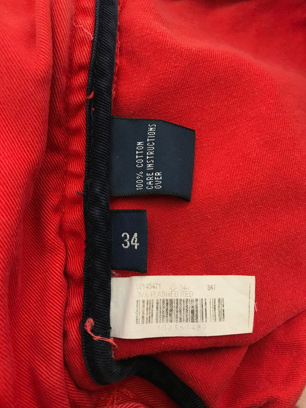【中古品】【メンズ】 POLO RALPH LAUREN ポロ ラルフ ローレン 90's CARGO SHORTS 90年代 カーゴ ショートパンツ ボトムス 157-260607-rt-11-tagh サイズ：34 カラー：レッド 万代Net店