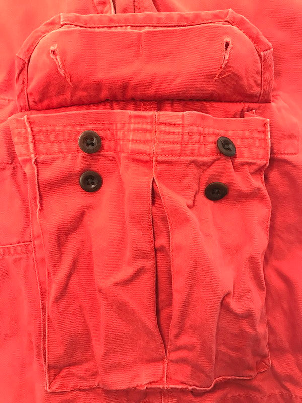 【中古品】【メンズ】 POLO RALPH LAUREN ポロ ラルフ ローレン 90's CARGO SHORTS 90年代 カーゴ ショートパンツ ボトムス 157-260607-rt-11-tagh サイズ：34 カラー：レッド 万代Net店