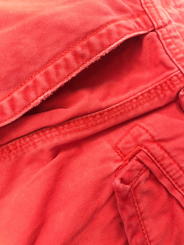 【中古品】【メンズ】 POLO RALPH LAUREN ポロ ラルフ ローレン 90's CARGO SHORTS 90年代 カーゴ ショートパンツ ボトムス 157-260607-rt-11-tagh サイズ：34 カラー：レッド 万代Net店