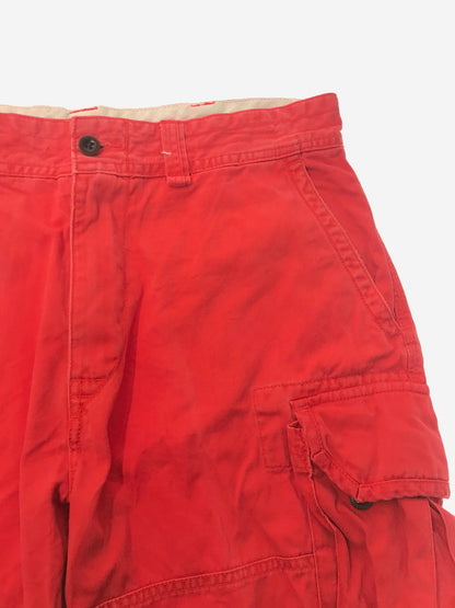 【中古品】【メンズ】 POLO RALPH LAUREN ポロ ラルフ ローレン 90's CARGO SHORTS 90年代 カーゴ ショートパンツ ボトムス 157-260607-rt-11-tagh サイズ：34 カラー：レッド 万代Net店
