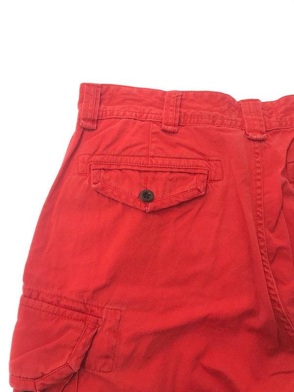 【中古品】【メンズ】 POLO RALPH LAUREN ポロ ラルフ ローレン 90's CARGO SHORTS 90年代 カーゴ ショートパンツ ボトムス 157-260607-rt-11-tagh サイズ：34 カラー：レッド 万代Net店