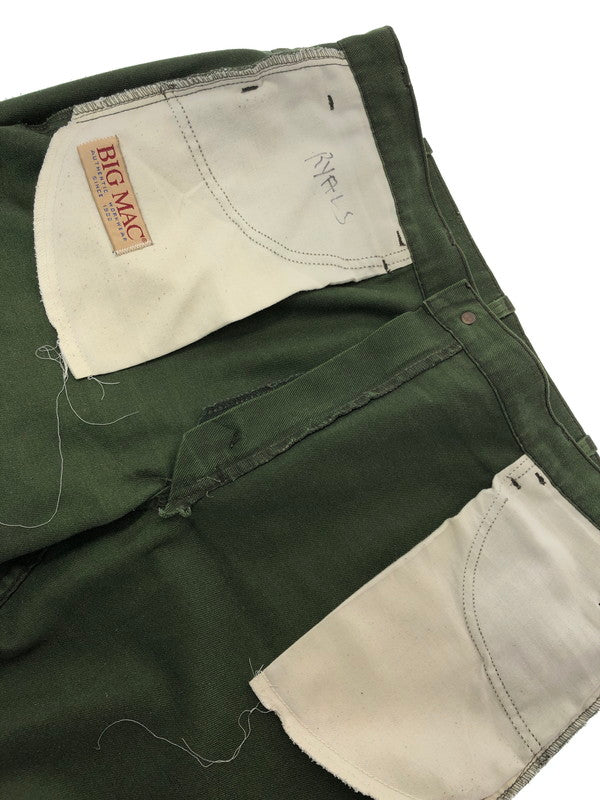 【中古品】【メンズ】 BIG MAC ビッグ マック 80's PANTS GREEN 80年代 パンツ グリーン ヴィンテージ ボトムス 157-260909-rt-11-tagh サイズ：不明 下記参照 カラー：グリーン 万代Net店