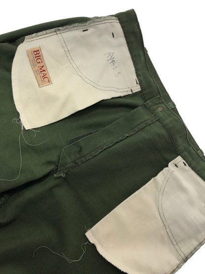 【中古品】【メンズ】 BIG MAC ビッグ マック 80's PANTS GREEN 80年代 パンツ グリーン ヴィンテージ ボトムス 157-260909-rt-11-tagh サイズ：不明 下記参照 カラー：グリーン 万代Net店
