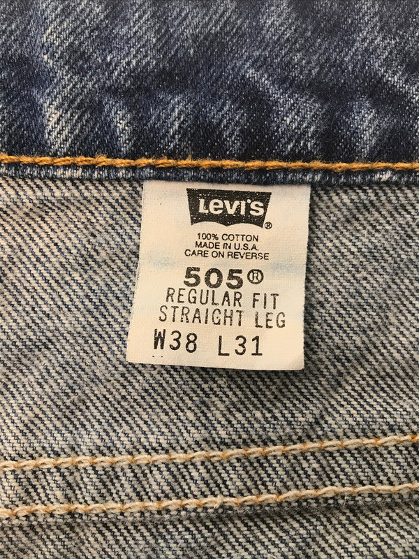 【中古品】【メンズ】 LEVI'S リーバイス 90's 505 DENIM PANTS 40505-0215 USA製 96年製 505 デニムパンツ ボトムス ジーンズ 157-260607-rt-19-tagh サイズ：W38 カラー：インディゴ 万代Net店