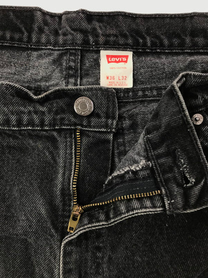 【中古品】【メンズ】 LEVI'S リーバイス 90's 550 BLACK DENIM PANTS 40550-4159 USA製 オレンジタブ 93年製 ブラック デニム パンツ ジーンズ 157-260627-rt-20-tagh サイズ：W36 カラー：インディゴ 万代Net店